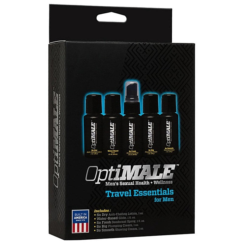 OptiMALE Travel Essentials for Men by Doc Johnson - Delay and Excite Sprays
