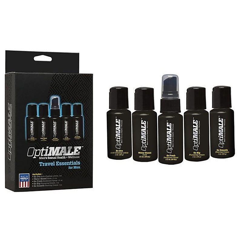 OptiMALE Travel Essentials for Men by Doc Johnson - Delay and Excite Sprays