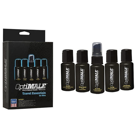OptiMALE Travel Essentials for Men by Doc Johnson - Delay and Excite Sprays
