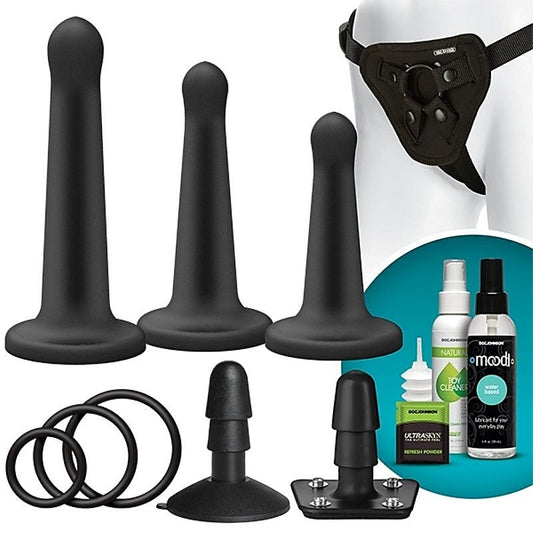 Vac-U-Lock Silicone Pegging Set by Doc Johnson - Strap On Sextoys