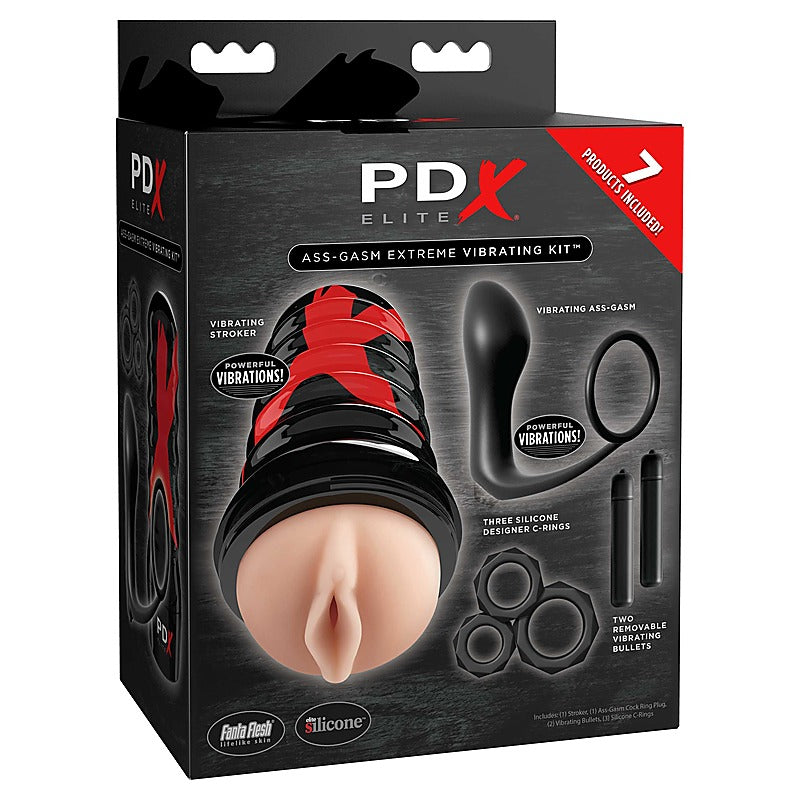 PDX Elite Ass-Gasm Vibrating Kit by Pipedream Products - Sex Kits