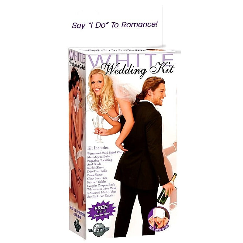 10 Piece White Wedding Adult Toys Kit by Pipedream - Sex Kits