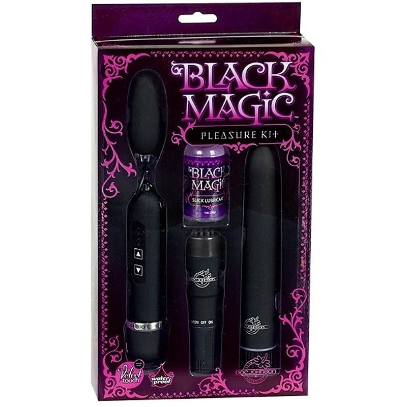 Black Magic Pleasure Sex Toy Kit by Doc Johnson - Sex Kits