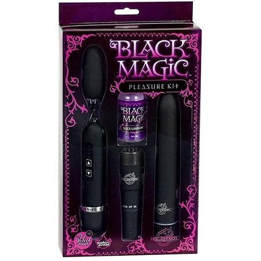 Black Magic Pleasure Sex Toy Kit by Doc Johnson - Sex Kits