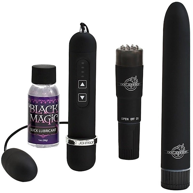Black Magic Pleasure Sex Toy Kit by Doc Johnson - Sex Kits