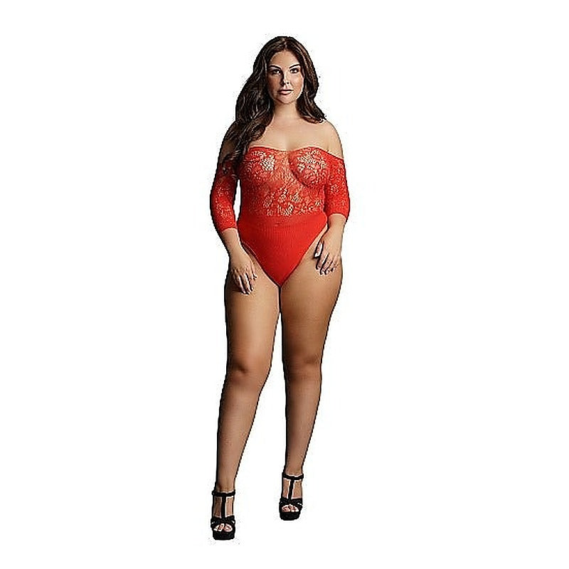 Crotchless Rhinestone Teddy by Shots Toys - Babydolls and Chemises