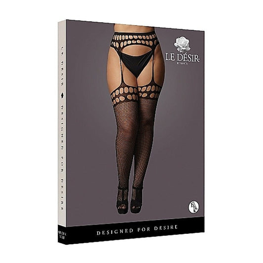 Garterbelt Stockings With Open Design by Shots Toys - Hosiery
