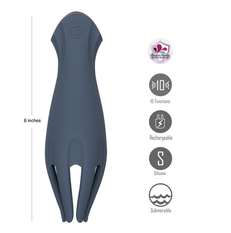 Maia Leo USB Rechargeable Penis Head Stimulator - Masturbators and Strokers