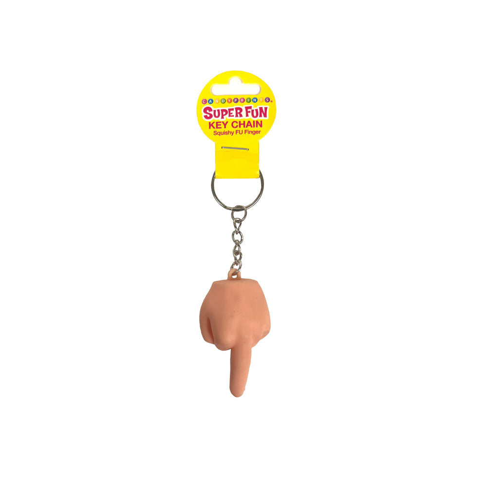 Little Genie Super Squishy FU Finger Novelty Keychain - Party Gifts and Novelties