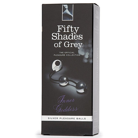 Inner Goddess Silver Pleasure Anal Beads and Balls - Love Eggs and Kegel Exercisers