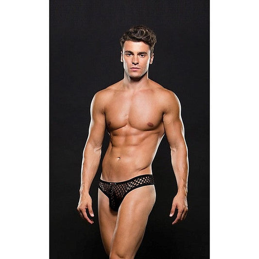 Envy Modern Fishnet Thong Black by Envy Menswear - Jocks and G-Strings