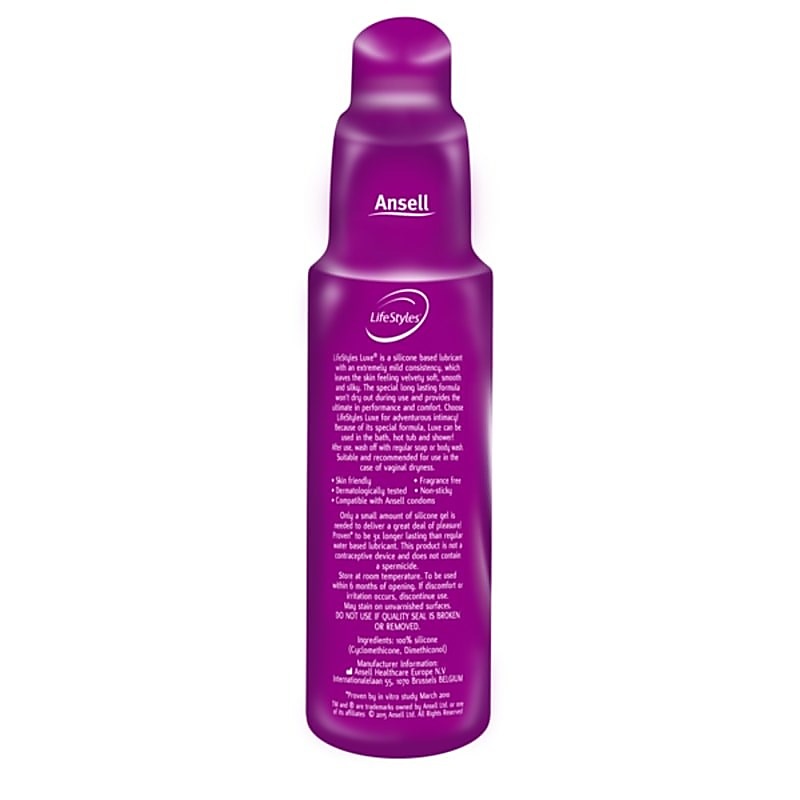 Premium Luxe Silicone Lubricant by Ansell - Silicone Based Lubes