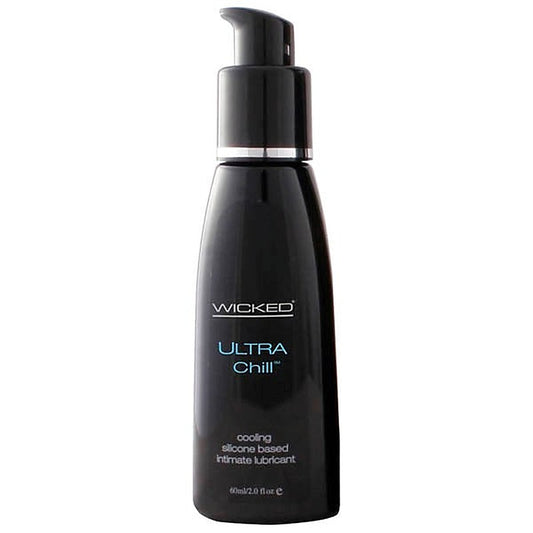 Wicked Ultra Chill Cooling Silicone Lubricant Bottle - Silicone Based Lubes