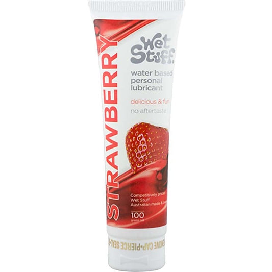 Wet Stuff Strawberry Lubricant by Gel Works - Water Based Lubes