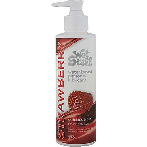 Wet Stuff Strawberry Lubricant by Gel Works - Water Based Lubes