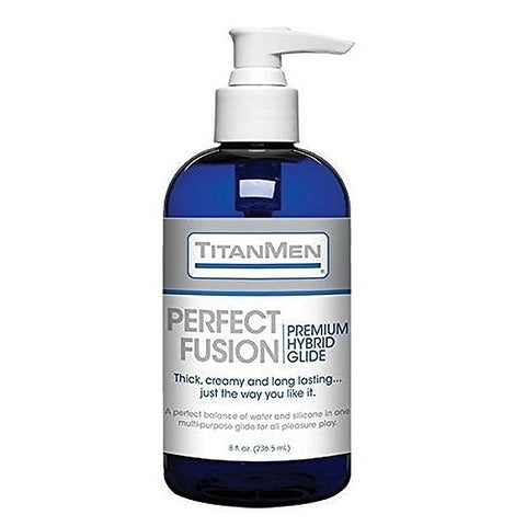 TitanMen Perfect Fusion Premium Hybrid Glide 8 oz Long Lasting Formula - Lubricants and Lotions