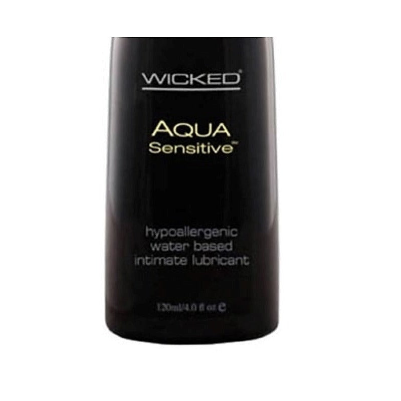 Wicked Aqua Sensitive Hypoallergenic Lube 120ml Long Lasting Formula - Water Based Lubes