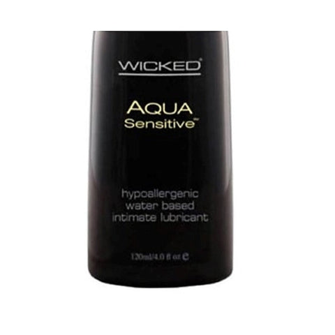 Wicked Aqua Sensitive Hypoallergenic Lube 120ml Long Lasting Formula - Water Based Lubes