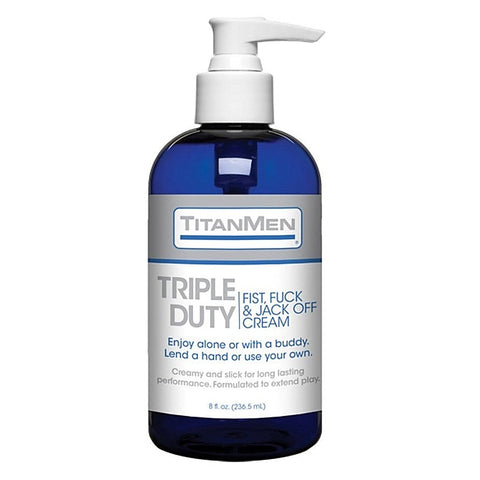 TitanMen Triple Duty Fist Fuck and Jack Off Cream - Adult Toy Cleaner