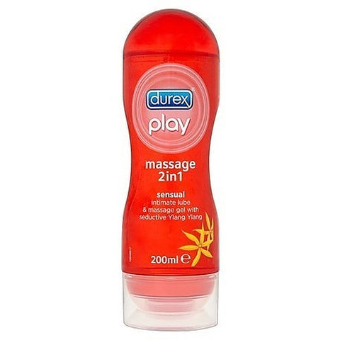 Durex Play 2 in 1 200ml Massage Gel and Lubricant with Aloe Vera - Water Based Lubes