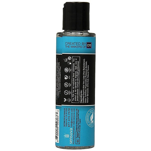Sensuva On Natural Water Based Personal Lubricant Long Lasting Formula - Water Based Lubes