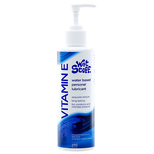 Wet Stuff With Vitamin E Lubricant Pump Top by Gel Works - Water Based Lubes