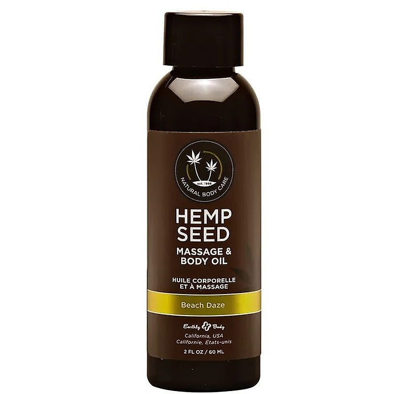 Earthly Body Hemp Seed Water Based Massage Oil Quick Absorbing Formula - Sex Pheromones and Perfumes