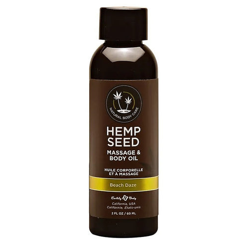 Earthly Body Hemp Seed Water Based Massage Oil Quick Absorbing Formula - Sex Pheromones and Perfumes