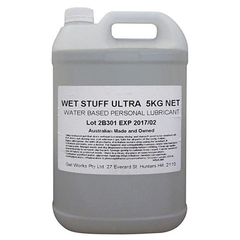 Premium Wet Stuff Ultra 5kg by Gel Works - Water Based Lubes