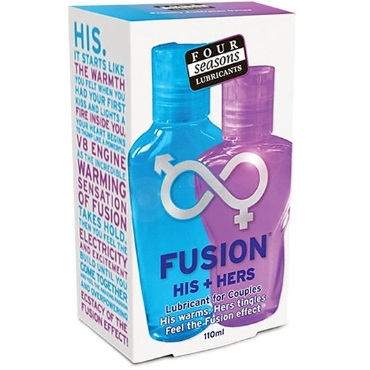 Fusion His and Hers Lubricant by Four Seasons - Water Based Lubes