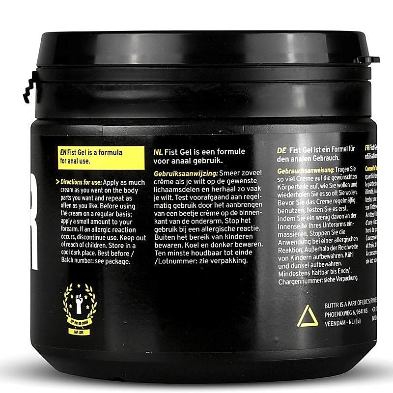 Premium BUTTR Fisting Gel 500ml by ONE-DC - Water Based Lubes
