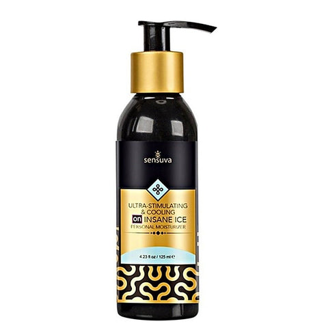 Sensuva Ultra Stimulating and Cooling On Insane Ice Intimate Gel 125ml - Water Based Lubes