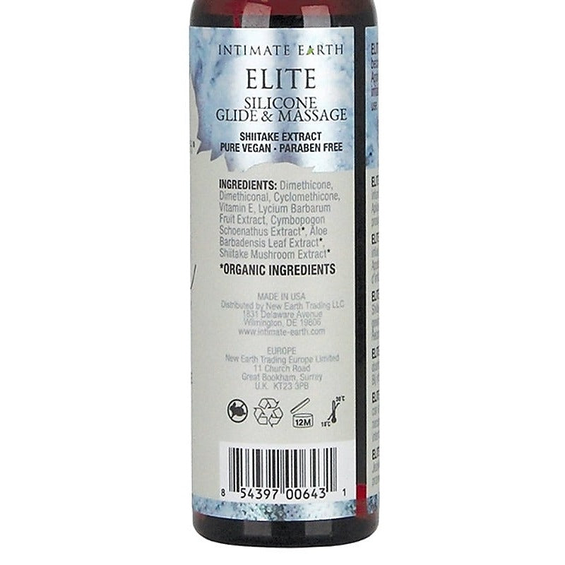 Elite Glide and Massage by Intimate Earth - Silicone Based Lubes