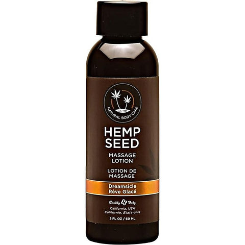 Earthly Body Hemp Seed Massage Lotion 60ml Dreamsicle Sensual Massage Oil - Sex Pheromones and Perfumes