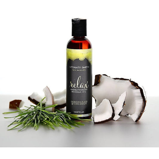 Aromatherapy Massage Oil 120ml by Intimate Earth - Massage Oils and Lubricants
