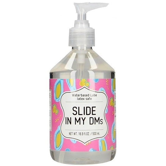 Slide In My DMs 500ml Water Based Lubricant by Shots Toys - Lubricants & Lotions