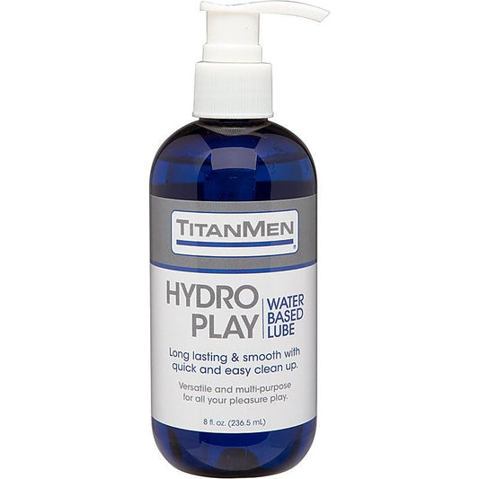 TitanMen Hydro Play Water Based Lubricant Pump Bottle - Water Based Lubes