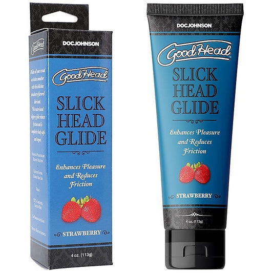 GoodHead Slick Head Glide Raspberry 113g Water Based Lube - Water Based Lubes