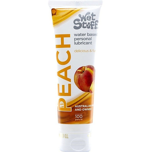 Wet Stuff Peach 100G Tube by Gel Works - Water Based Lubes