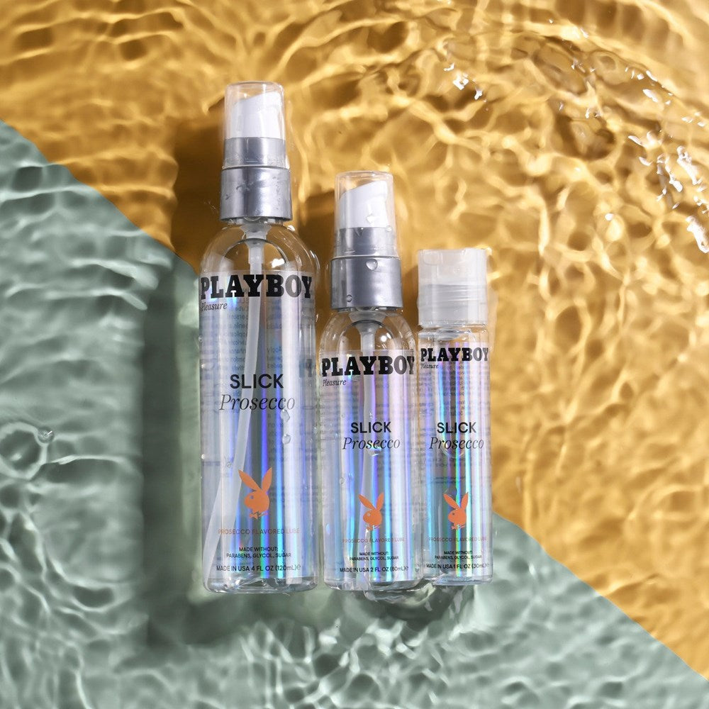 Evolved Playboy Pleasure SLICK PROSECCO Water Based Lubricant Premium Formula - - Water Based Lubes