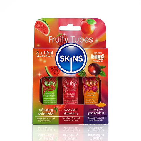 Creative Conceptions Skins Fruity Tubes Water Based Lubes Flavored Intimate - Water Based Lubes
