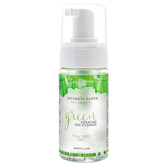 Green Foaming Toy Cleaner by Intimate Earth - Adult Toy Cleaner