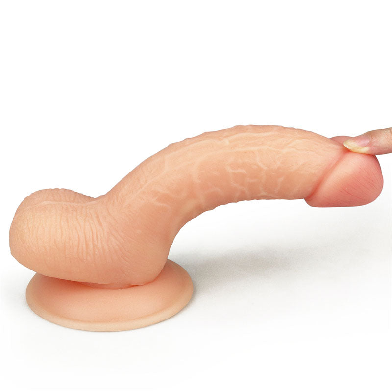 Lovetoy The Ultra Soft Dude Realistic Dong Flesh with Suction Cup Base - - Realistic Dildos