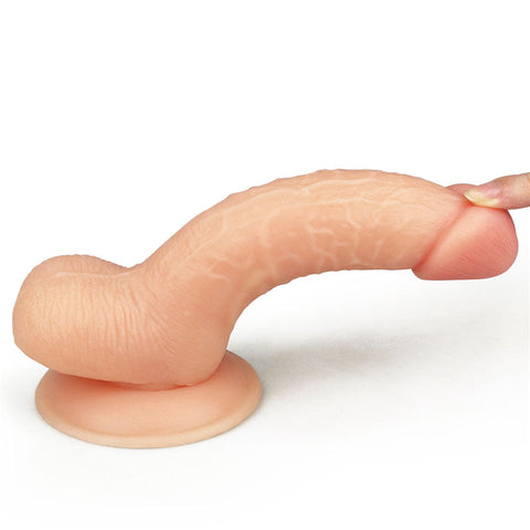 Lovetoy The Ultra Soft Dude Realistic Dong Flesh with Suction Cup Base - Realistic Dildos