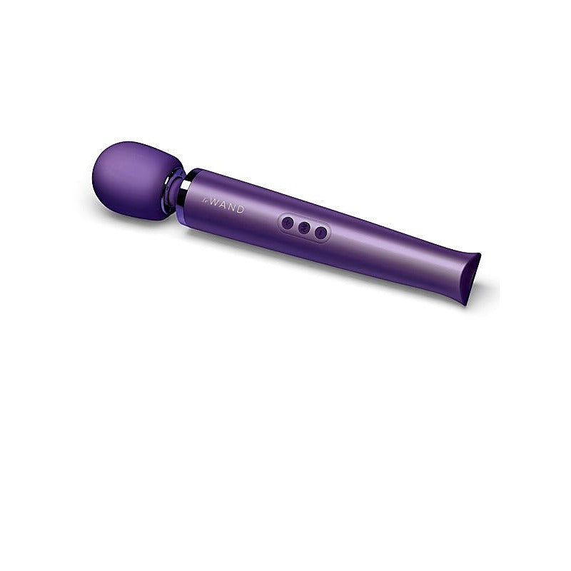 Le Wand Rechargeable Vibrating Massager Customizable Bliss Purple Wand - Body Wands
