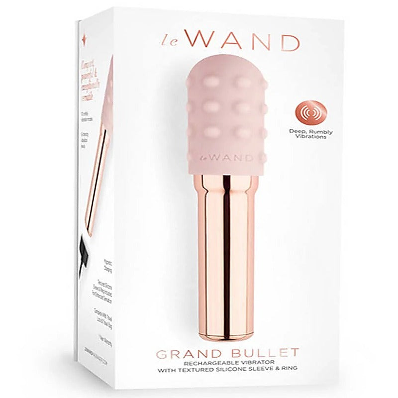 Le Wand Grand Bullet Portable Pleasure Powerhouse Chrome Vibrator - Bullet Vibrators