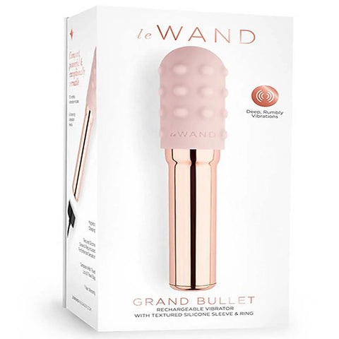 Le Wand Grand Bullet Portable Pleasure Powerhouse Chrome Vibrator - Bullet Vibrators
