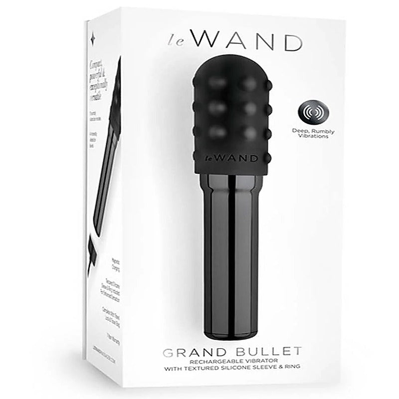 Le Wand Grand Bullet Portable Pleasure Powerhouse Chrome Vibrator - Bullet Vibrators