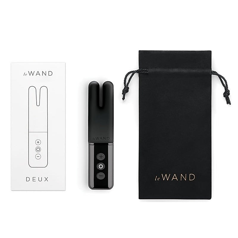 Le Wand Deux Compact Dual Motor Vibrator with 15 Modes - Clit Ticklers and Pulsators