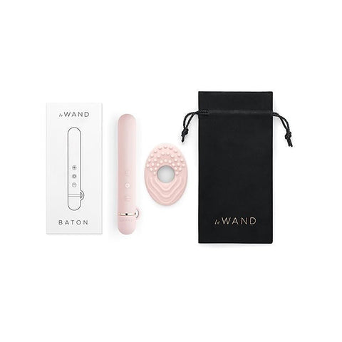 Le Wand Baton Slim Chrome Vibrator with 15 Modes for Clitoral Stimulation - Bullet Vibrators